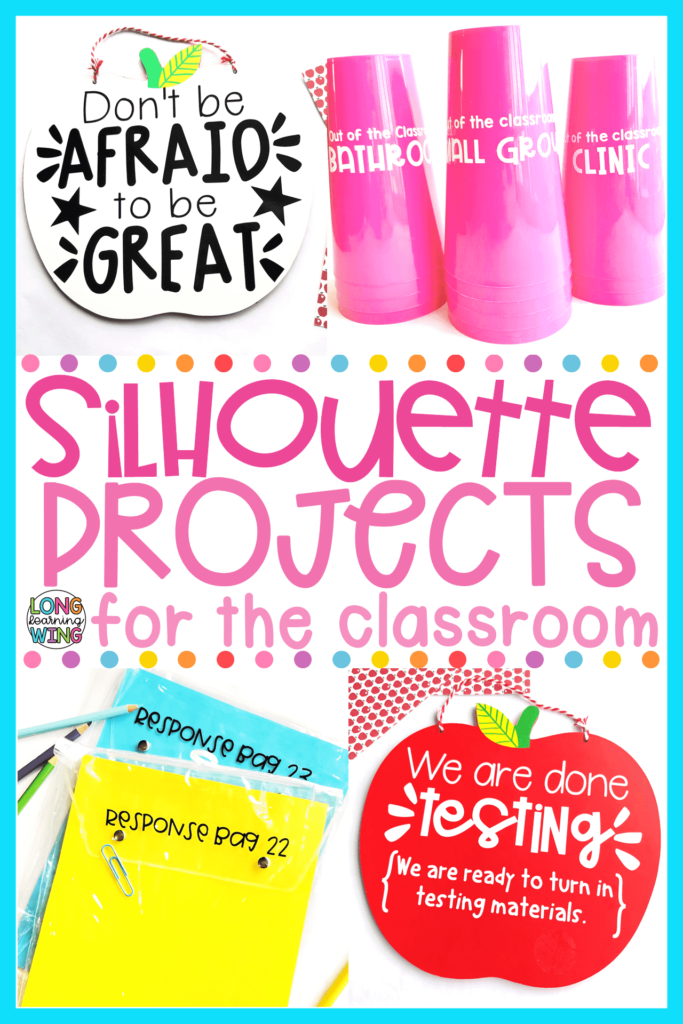 vinyl project ideas to make in the classroom using a silhouette