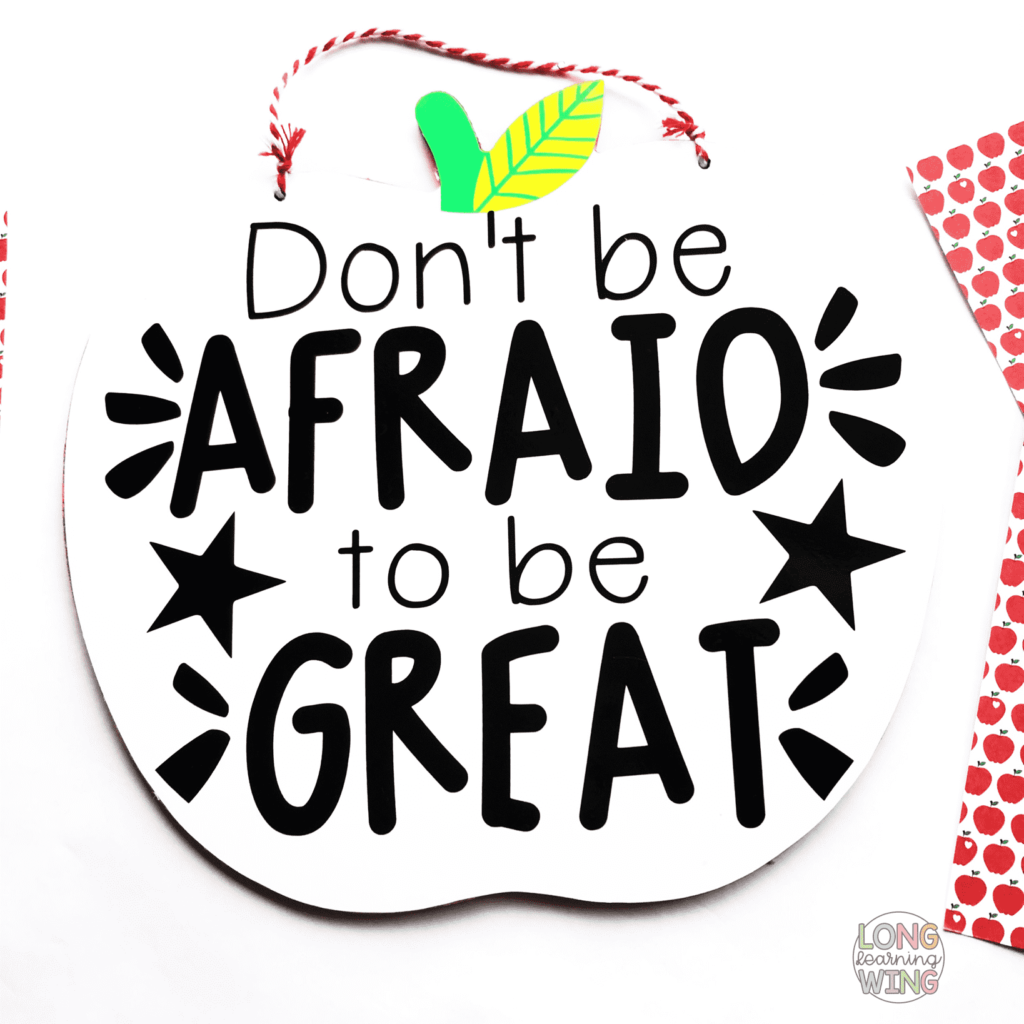 dont be great inspirational quote made from vinyl using the silhouette