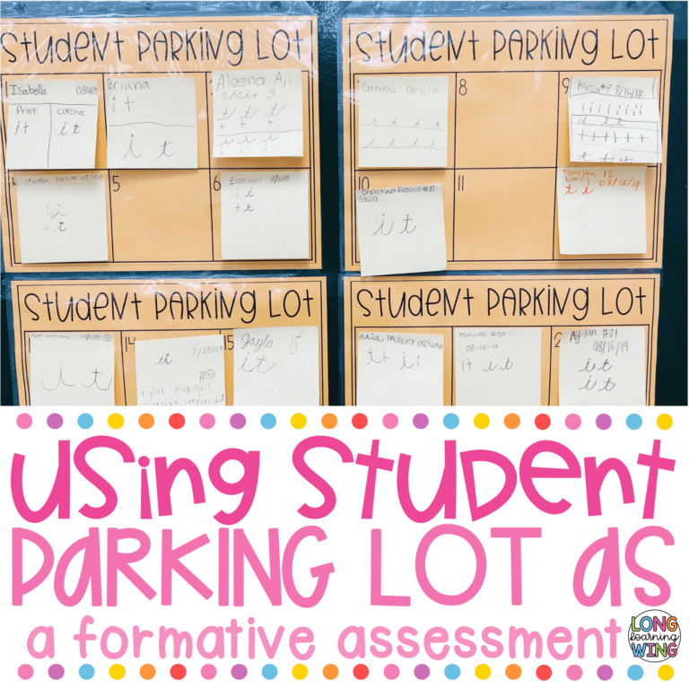 STUDENT PARKING LOT FOR THE CLASSROOM - Longwing Learning