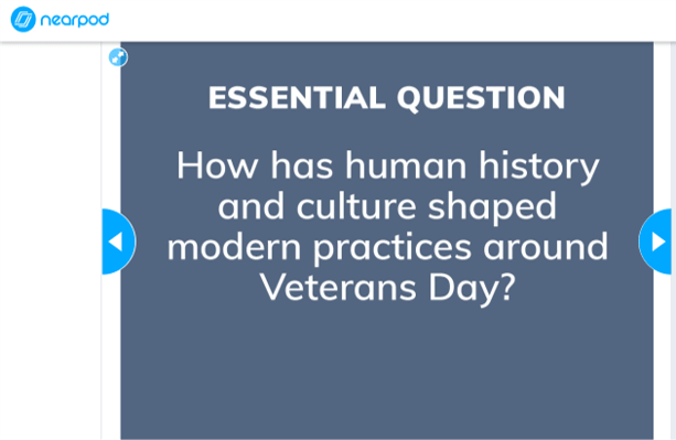 essential question from nearpod for november