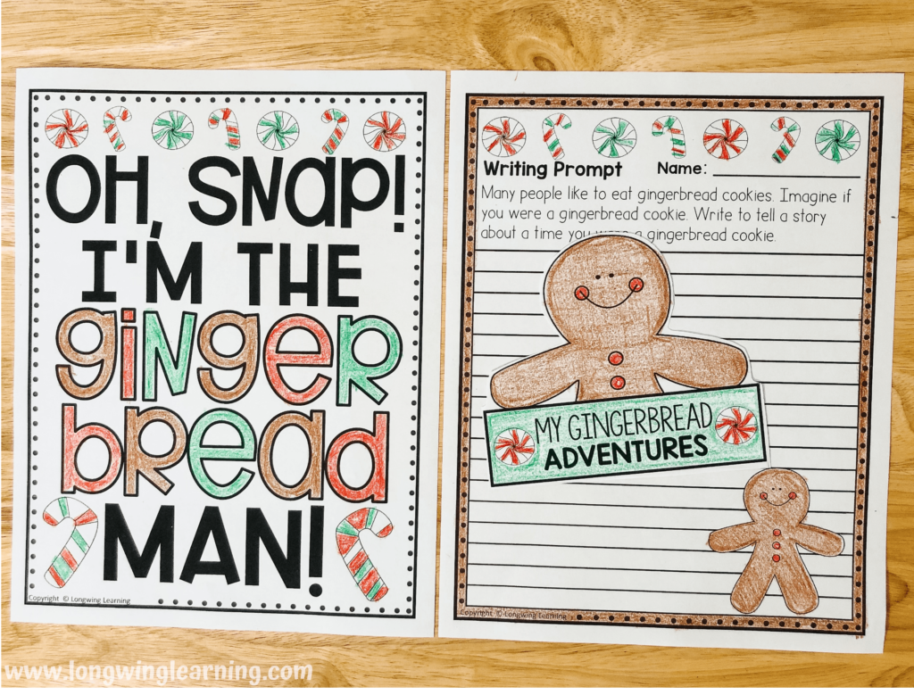 gingerbread winter writing prompt
