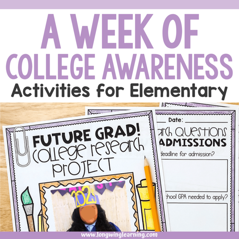 college awareness week activities for 4th grade