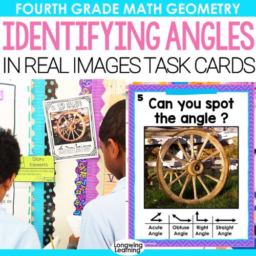 identifying angles in real images task cards