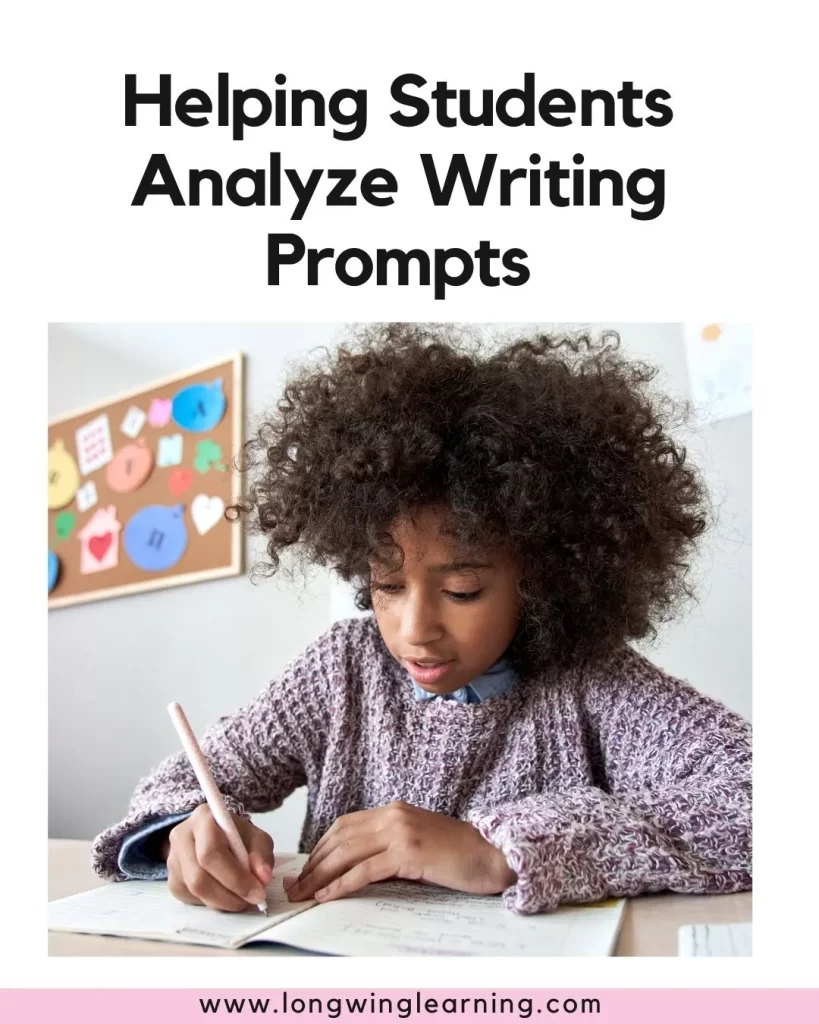 how to help students analyze a writing prompt