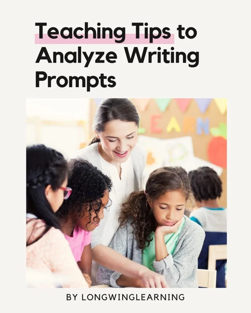 teaching tips to analyze a writing prompt