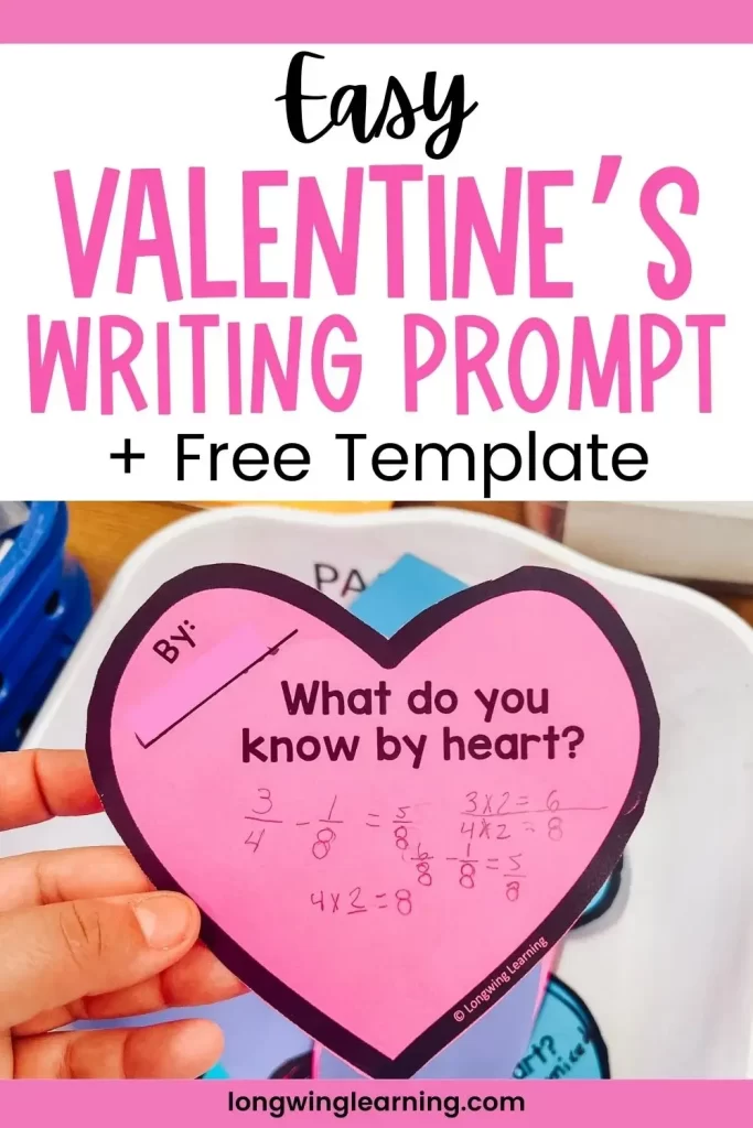 valentine's day writing prompt free template