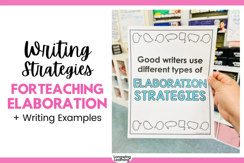Teaching Elaboration with Writing Examples