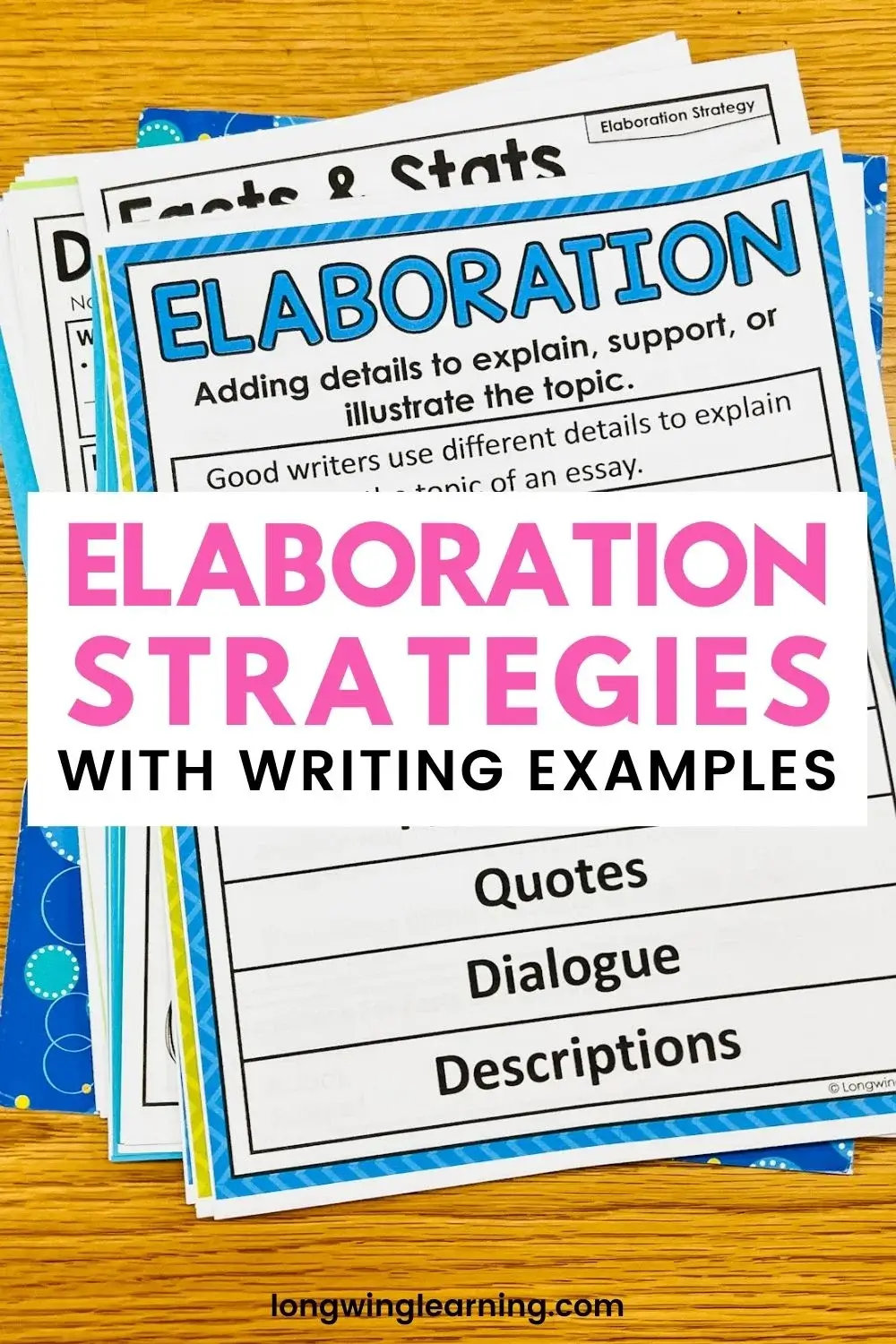 Teaching Elaboration with Writing Examples