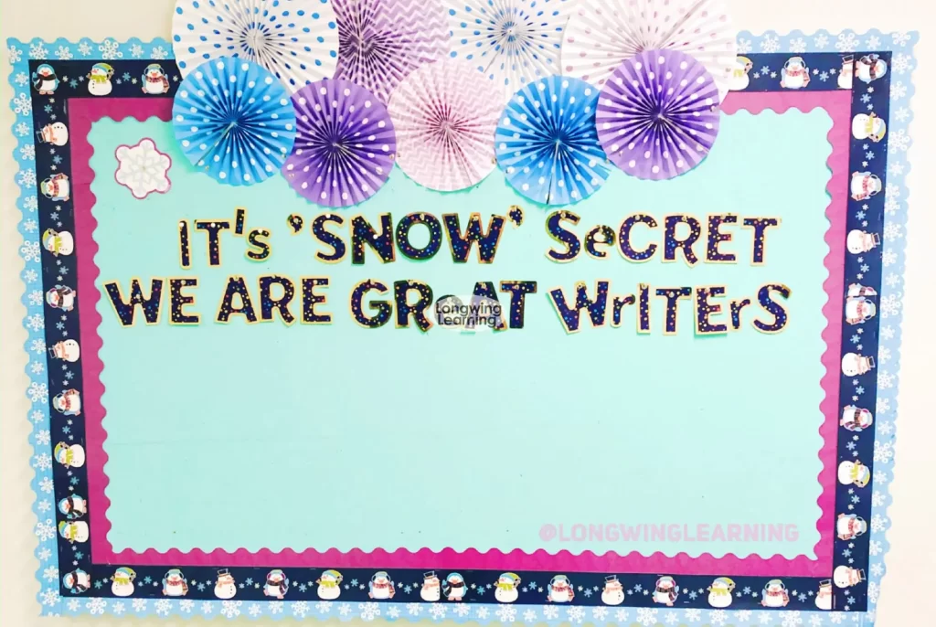 winter bulletin board idea