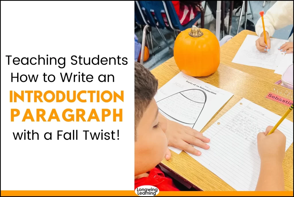 Teaching Introduction Paragraphs with an Easy Fun Fall Twist