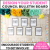 Elementary Student Council Leadership Posters & Banners Editable Bulletin Board - Image 2