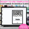 Elementary Student Council Leadership Posters & Banners Editable Bulletin Board - Image 4
