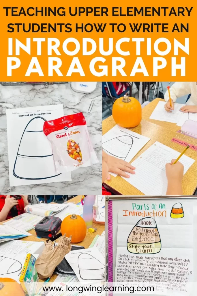 teaching introduction paragraph 3rd grade