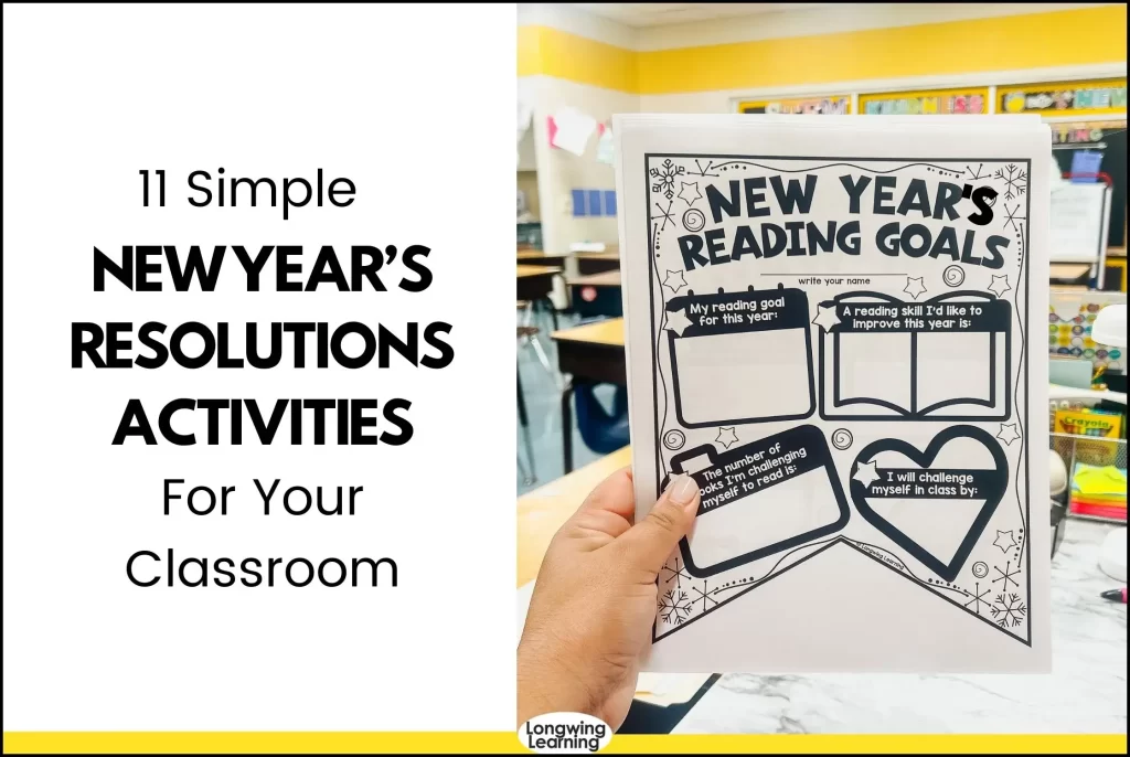 New Year's resolutions classroom activities