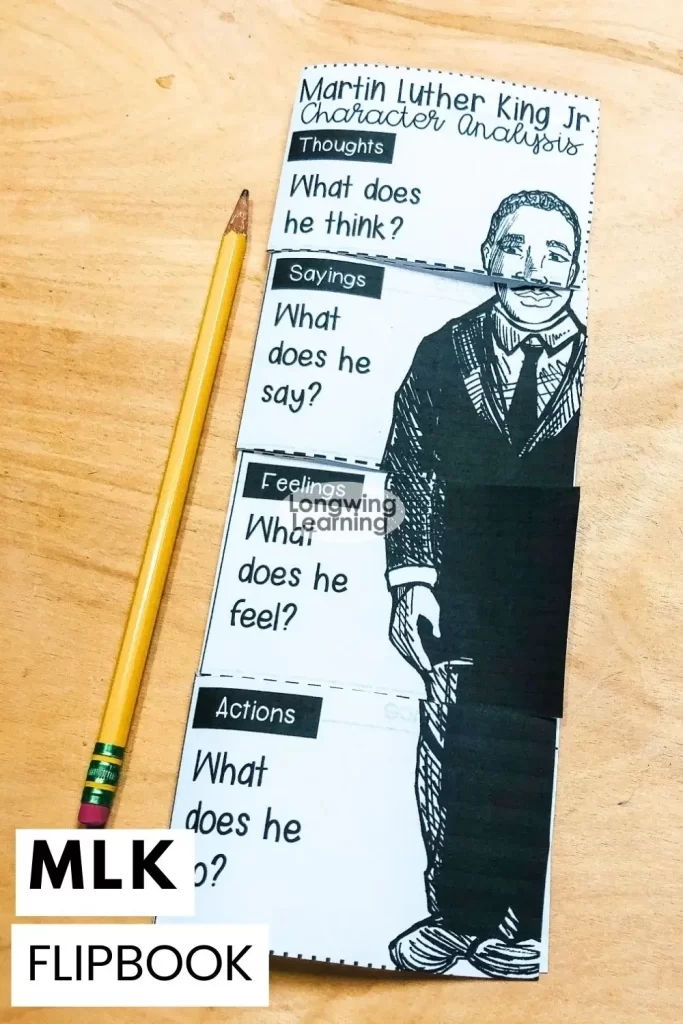 MLK's folldable flipbook