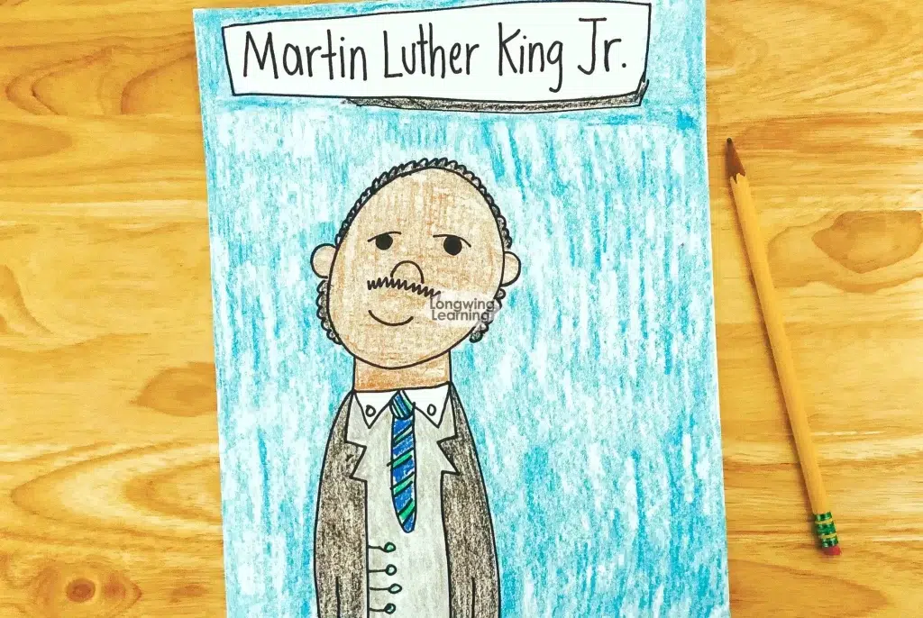 Martin Luther King Jr directed drawing