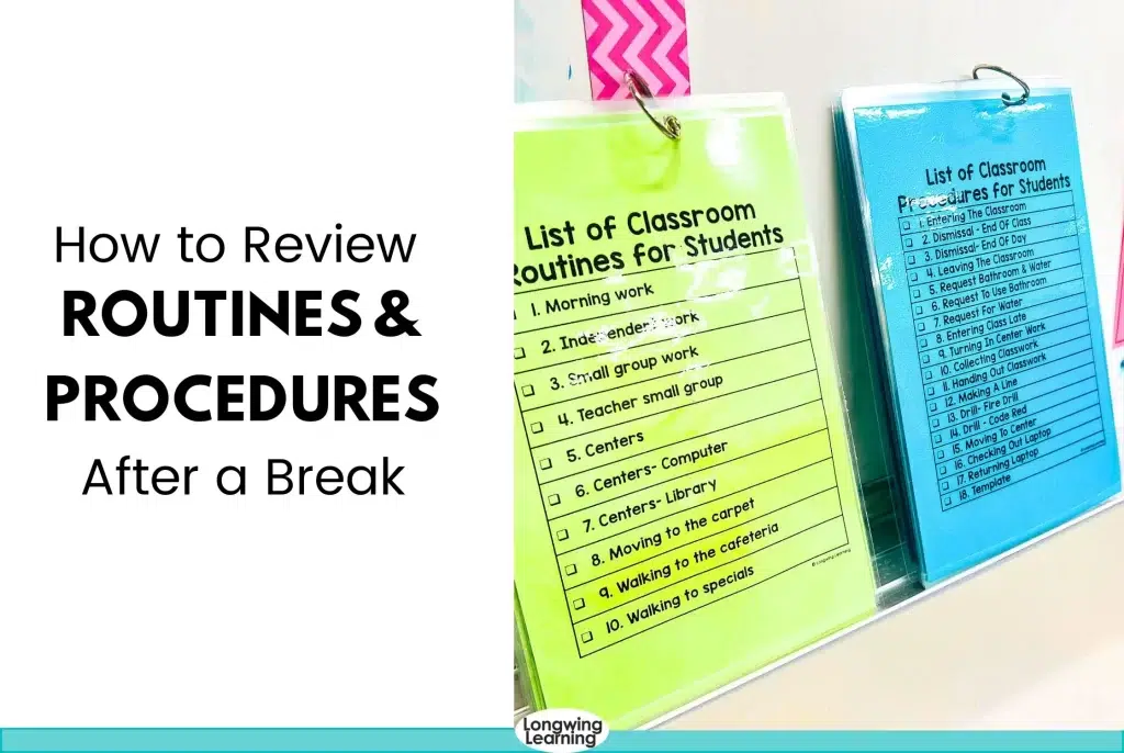 classroom routines and procedures 