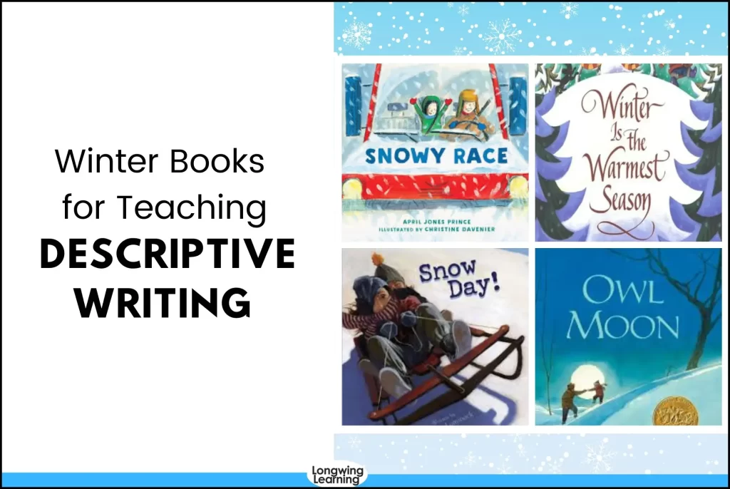 winter books for teaching descriptive writing