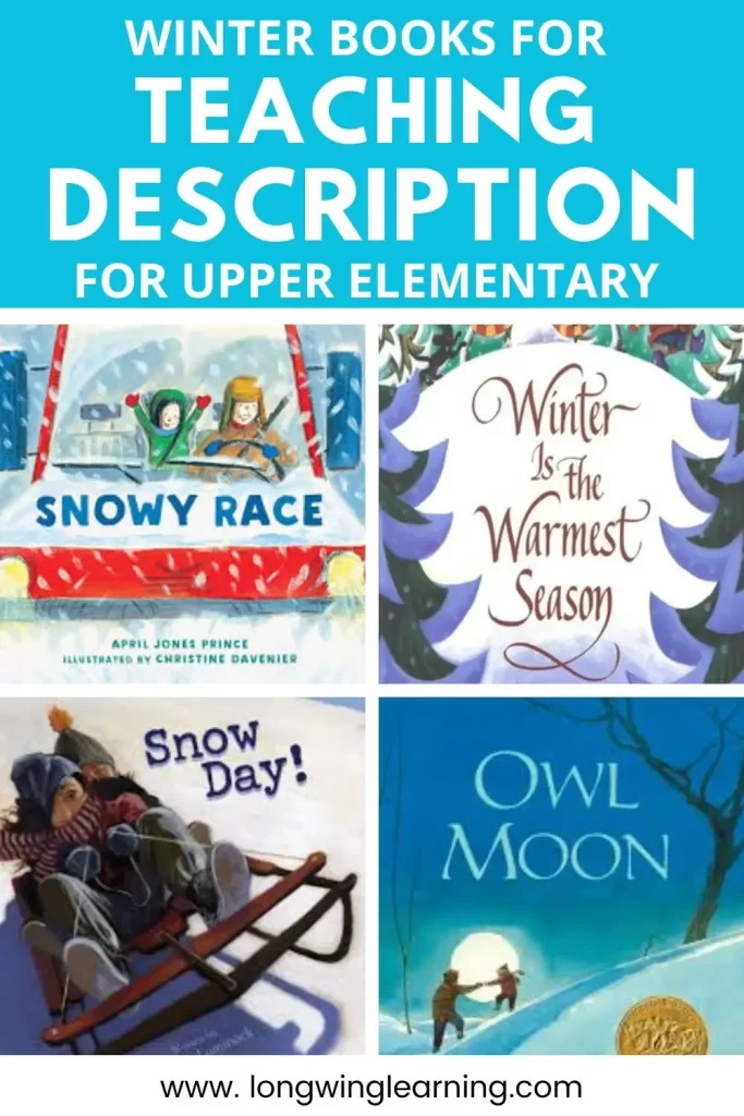 5 winter books for teaching description