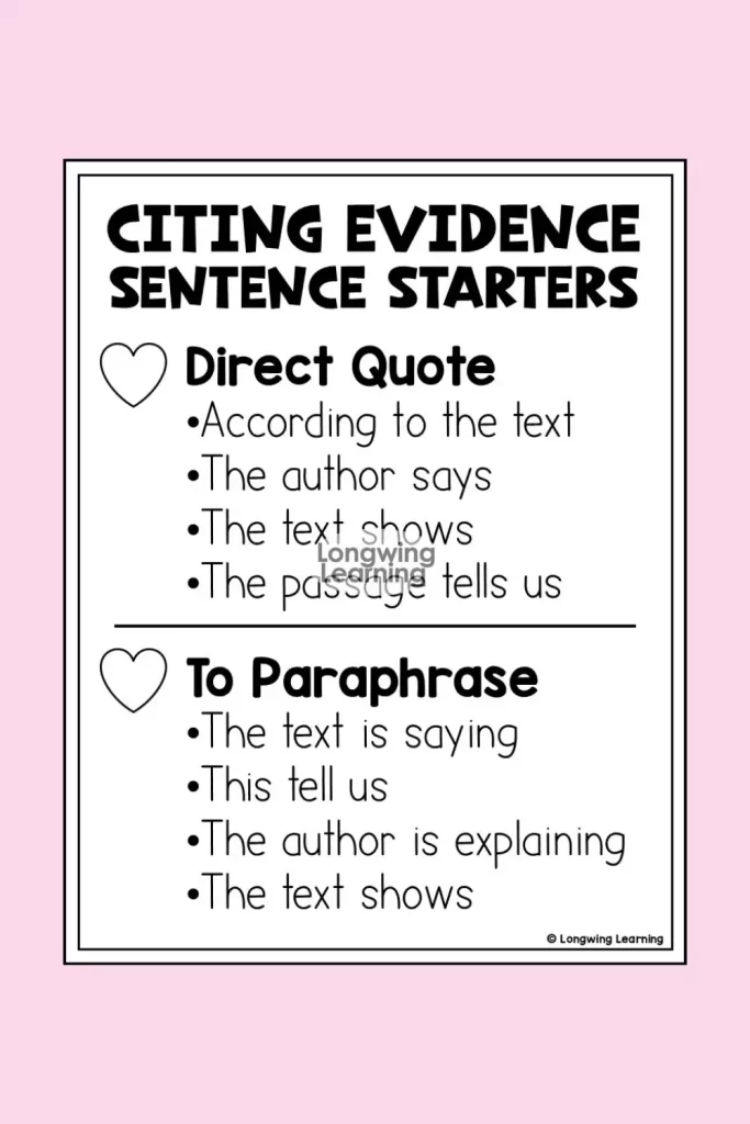 Teaching paraphrasing