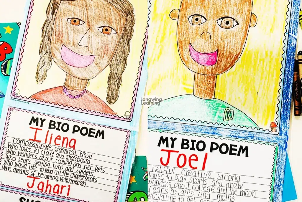 bio poem template poetry unit