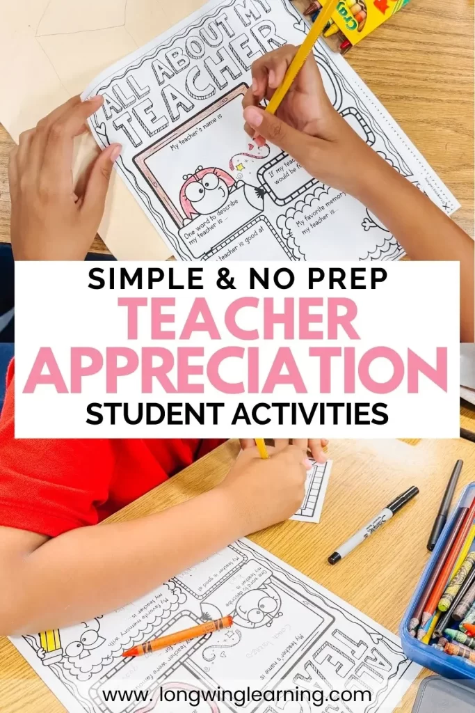 teacher appreciation week student activity coloring page