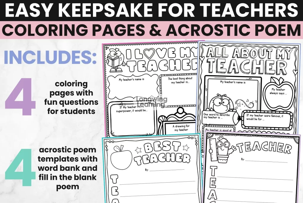 teacher appreciation classroom idea