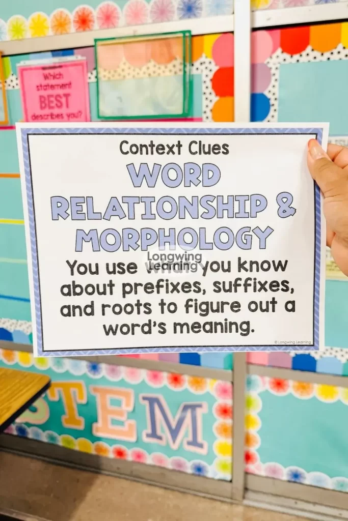 Word Relationship is a a type of context clues