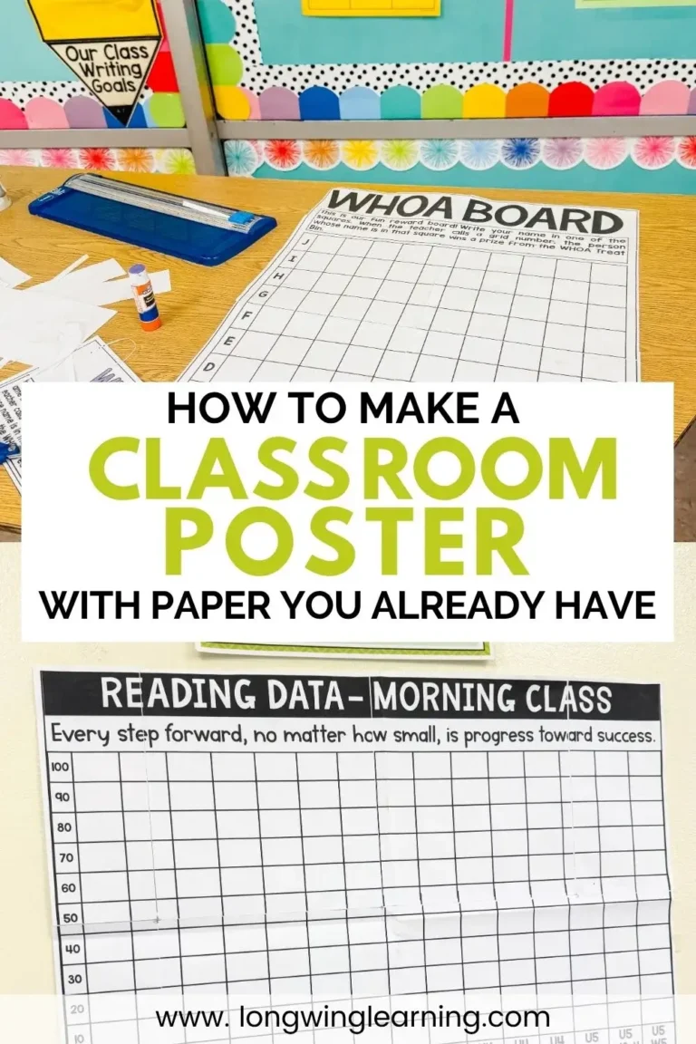 How to Make a Classroom Poster With Paper You Already Have