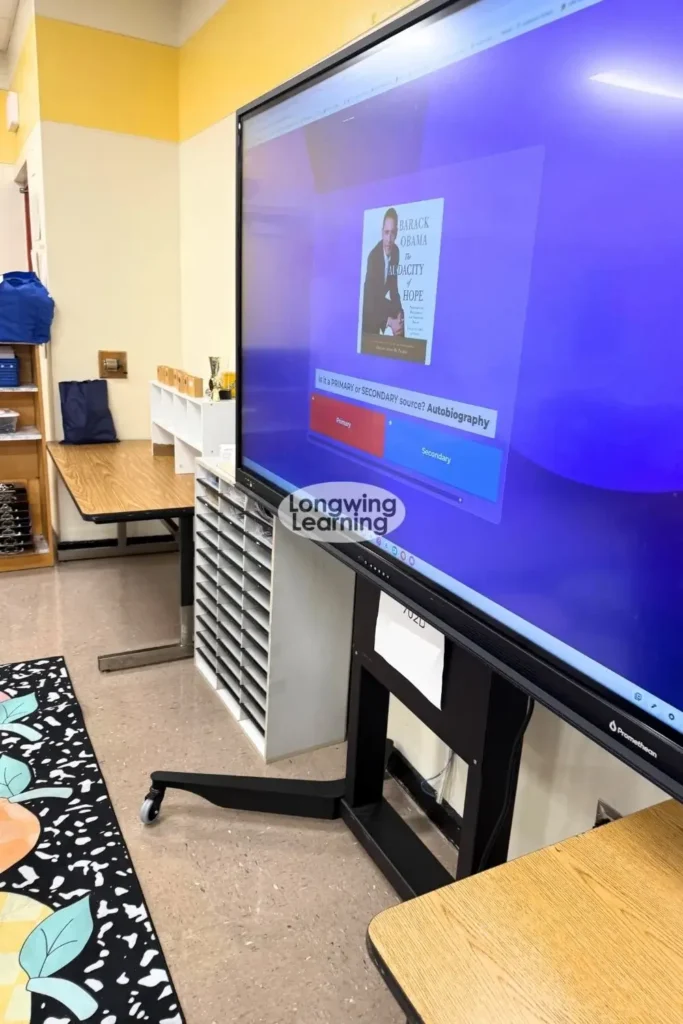 primary and secondary source kahoot