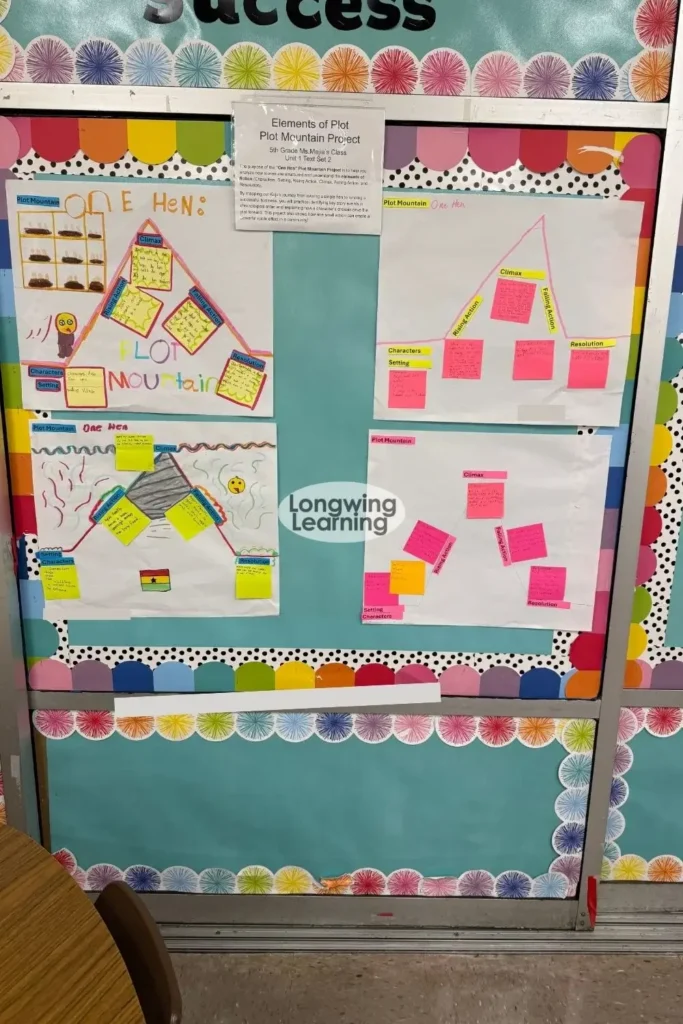 parts of a plot project 5th grade