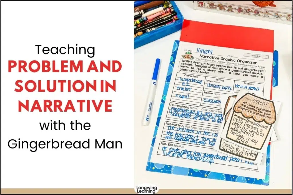 Gingerbread Man problem and solution writing activity