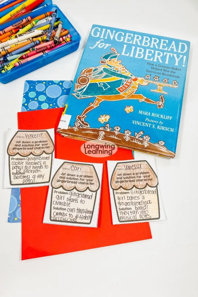 Gingerbread story elements and mentor text
