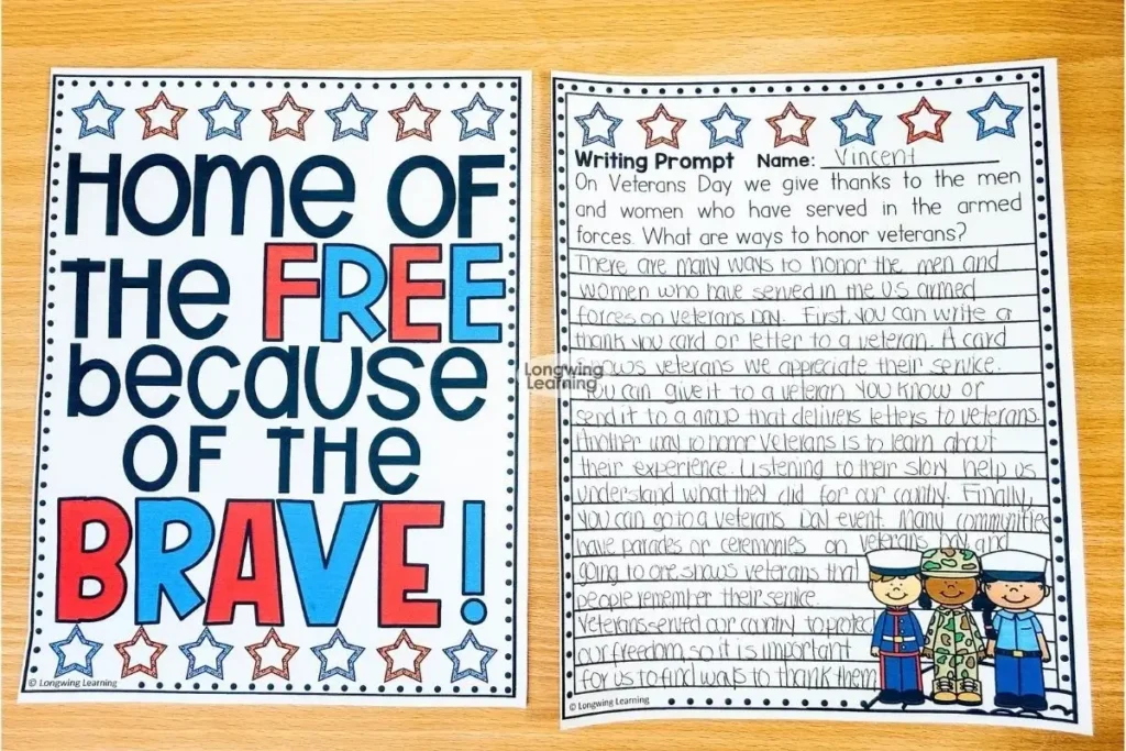 Veterans Day bulletin board ideas