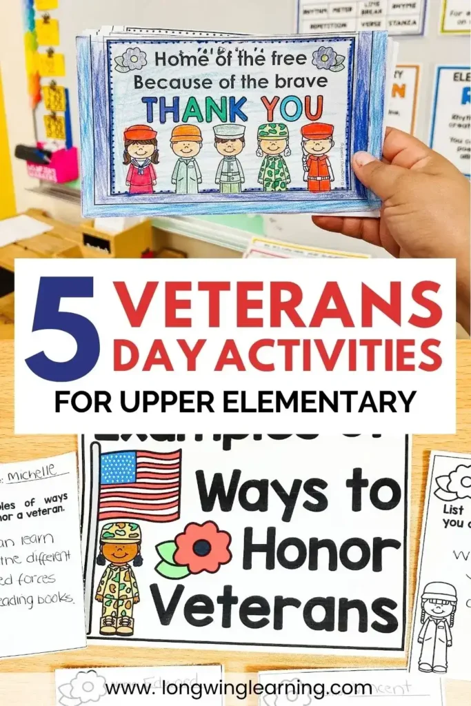 5 Days of Veterans Day Activities for Upper Elementary