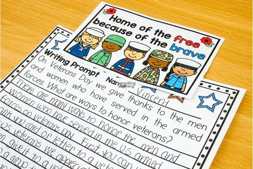 final draft for veterans day writing prompt